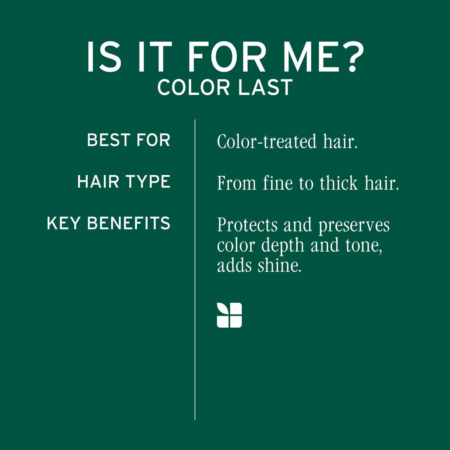 Biolage Color Last Shampoo Refill - For Color-Treated Hair, Nourishes, Strengthens, Hydrates and Adds Shine, Soybean Oil & Stearic Acid, Paraben & Mineral Oil-Free, Vegan, 16.9 Fl Oz