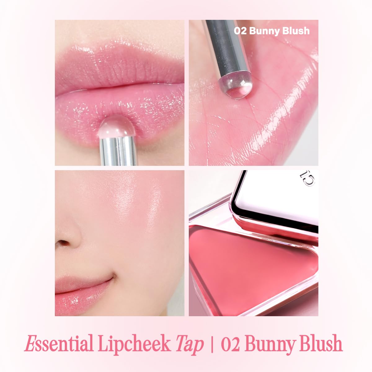 CLIO Essential Lip & Cheek Tap, Pocket Blush, Creamy & Buildable Color, Contour & Highlight Face, Dewy & Natural Glow Finish, Non-Greasy, Travel-Sized, Safe for Sensitive Skin (04 FROM BERRY)