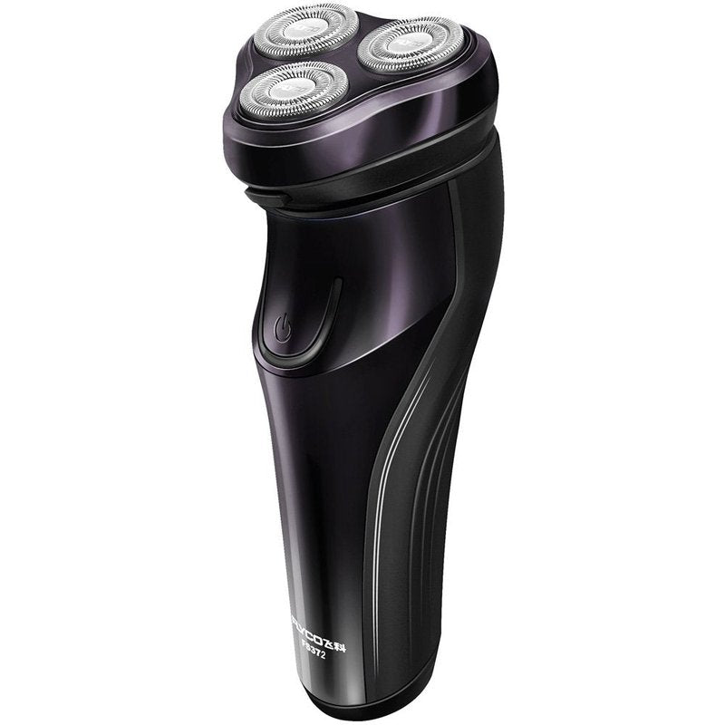 Men's Waterproof Electric Shaver - Flyco FS372 IPX7 Wet & Dry Rotary Razor with Pop-up Trimmer | Dark Violet