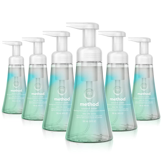Coconut Water Foaming Hand Soap - Method | 10 Fl Oz | Pack of 6