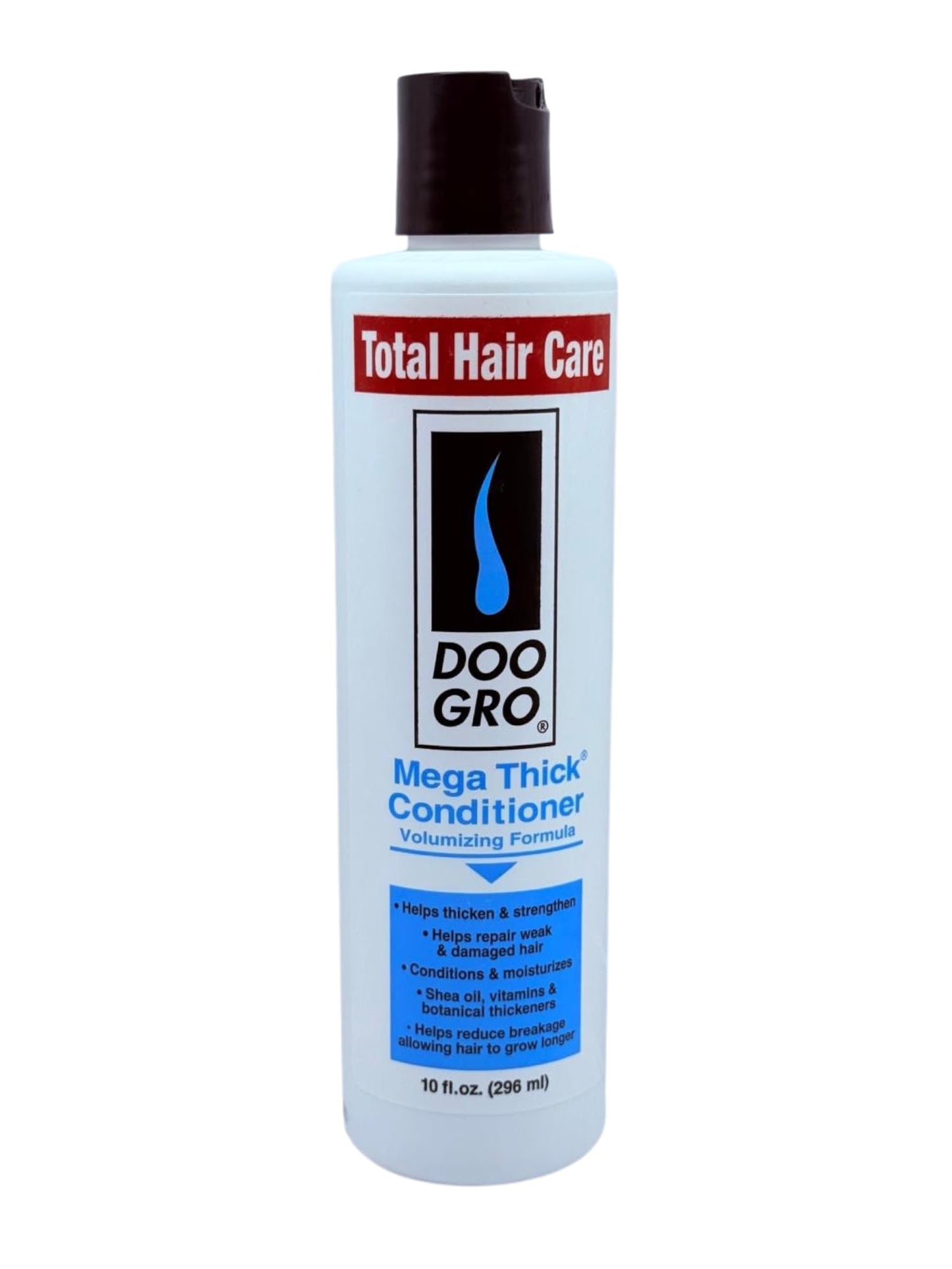 Mega Thick Shampoo & Conditioner Duo (10 oz Each) – Volumizing System with Vitamins & Herbs – Promotes Fuller, Thicker-Looking Hair