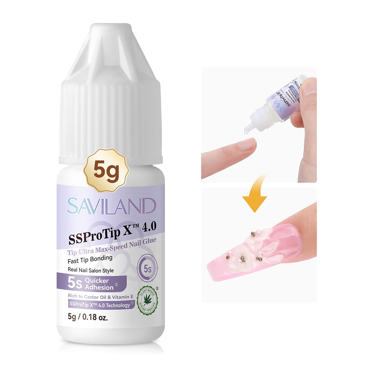 Saviland Acrylic Nail Kit for Beginners Practice: Keratin Acrylic Powder Monomer Liquid Brush Clippers Nail Lamp Complete Tools Everything 100 Nail Tips Home Starters