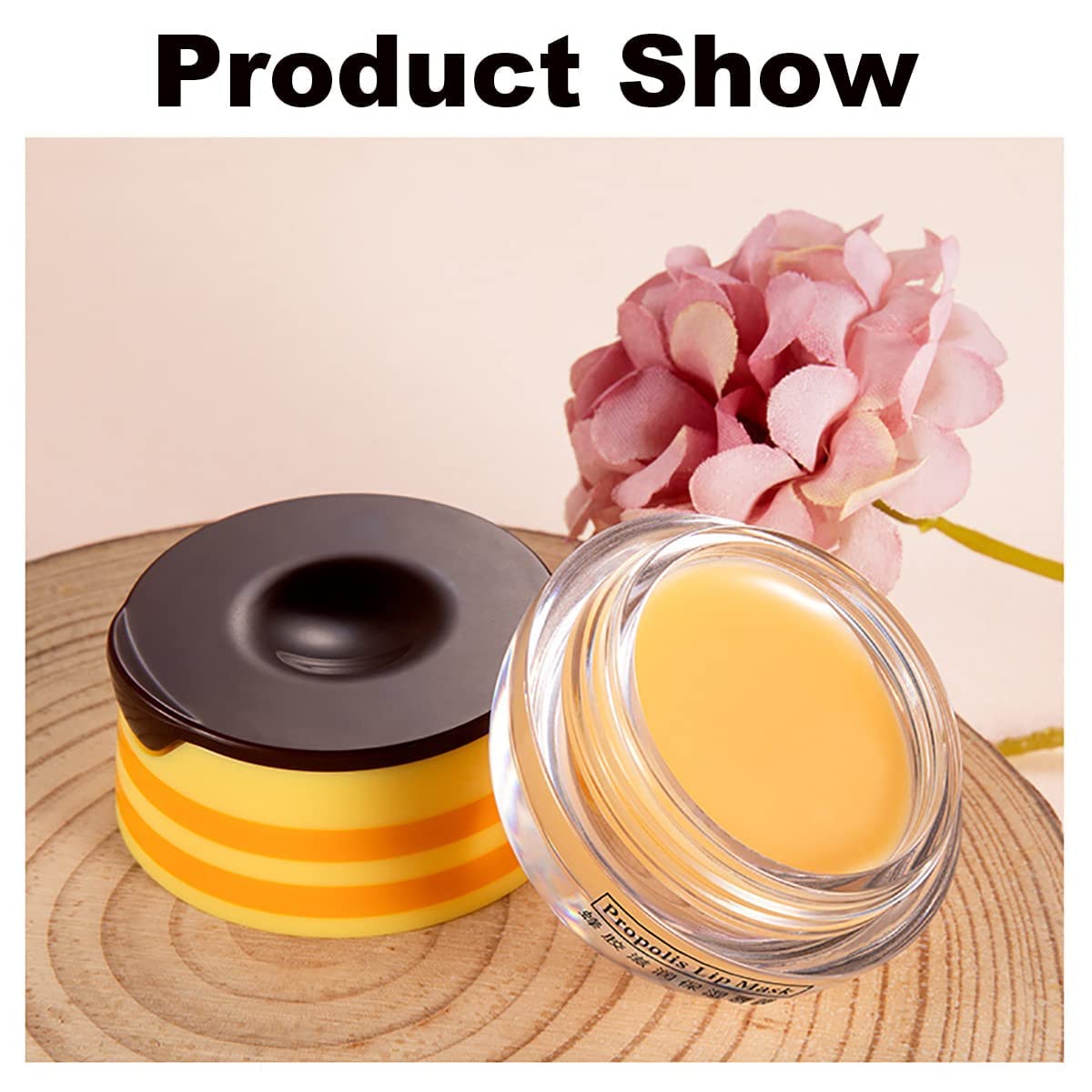 Sleeping Lip Mask, Long-Lasting Nourish & Hydrate Lip Balm, Lip Skin Care, Hydrating Moisturizing Lip Night Sleep Care Lip Anti-chapped Lip Cream (2Pcs Honey & 2Pcs Strawberry)