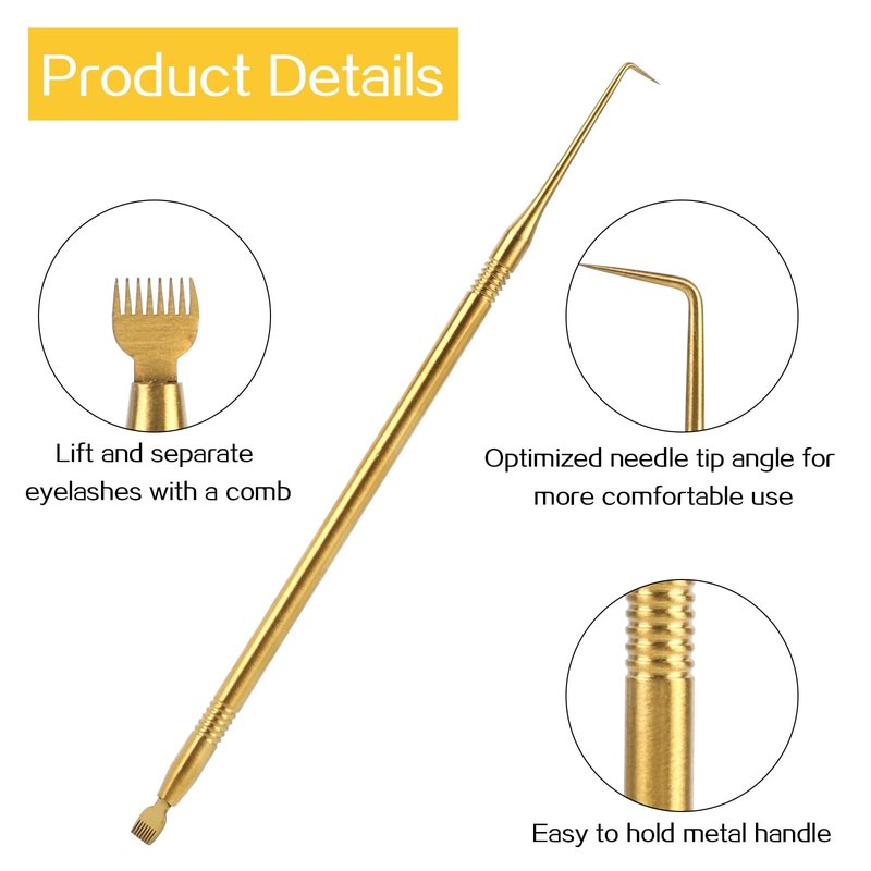 Lash Lift Tool,Professional Eyelash Separator Tool with Comb Lash Lift and Tint Kit Eyelash Lift and Tint Tool Stainless Steel Lash Perming Brush Lash Lift Comb Perming and Tinting Supplies