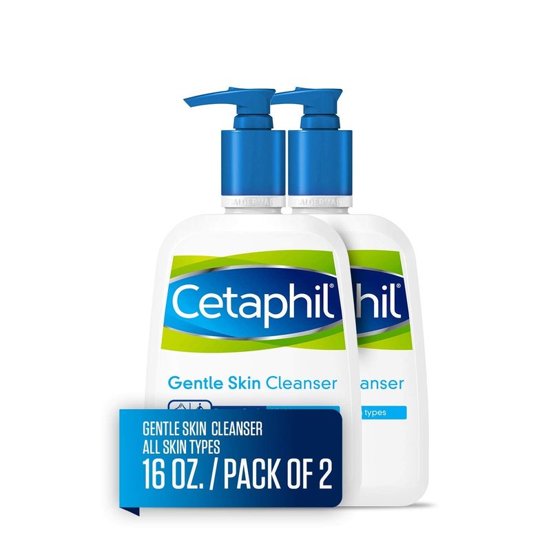 Cetaphil Gentle Cleanser - Hydrating Face Wash for All Skin Types | 16 Fl Oz (Pack of 2)
