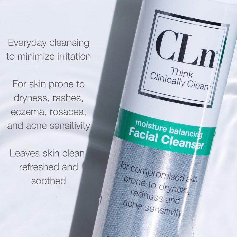 CLn® Facial Cleanser - Hydrating Glycerin Formula for Dry, Eczema-Prone Skin | 3.4 fl. oz.