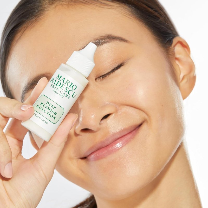 Mario Badescu Deep Blemish Solution - Potent Spot Treatment Serum with Zinc Oxide & Niacinamide for Large Blemishes