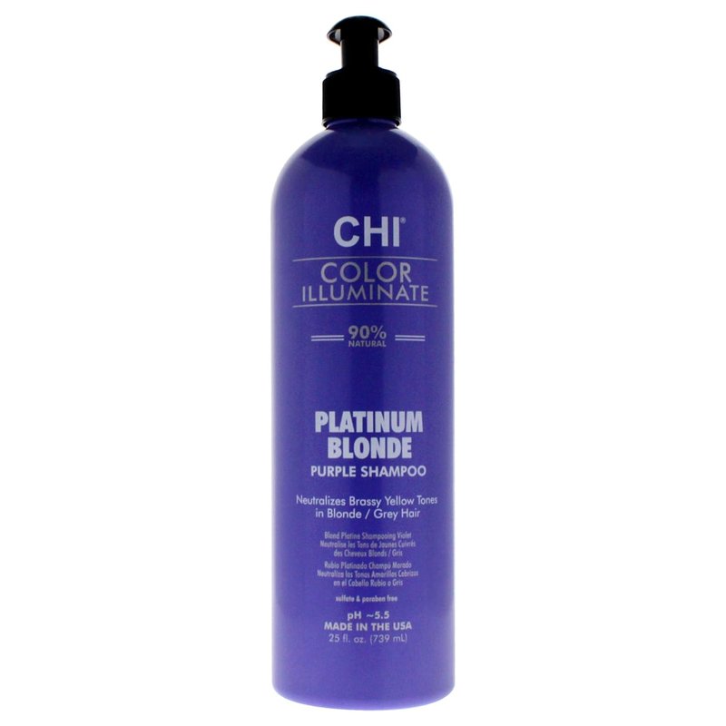 CHI Color Illuminate Shampoo - Balanced Color Replenishment for Platinum Blonde | Sulfate-Free, 25 Oz