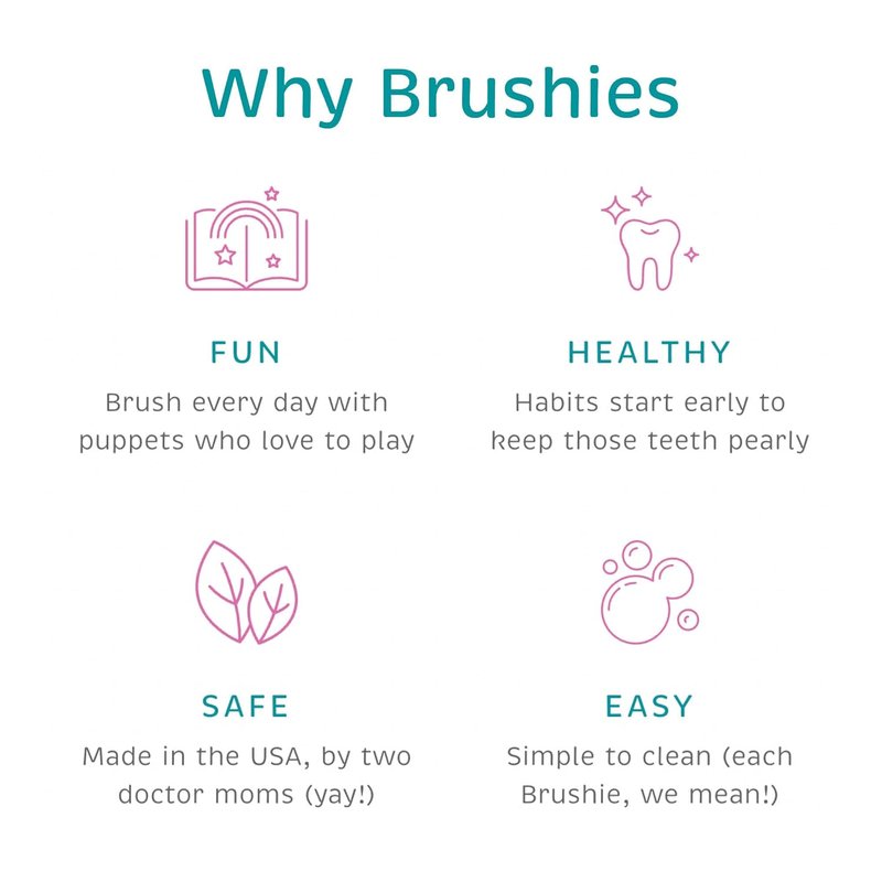 Baby & Toddler Toothbrush Set - 4 Colorful Brushes with Storybook for Fun Oral Care