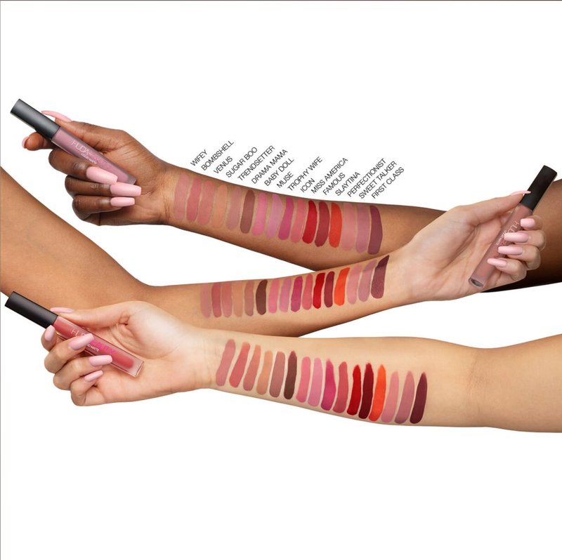 Huda Beauty Liquid Matte Lipstick - Ultra-Comfort, Transfer-Proof Formula | Wifey Shade