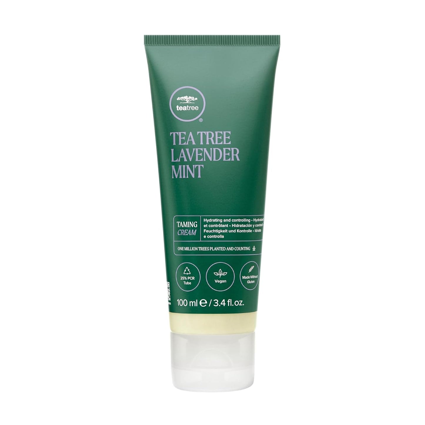 Tea Tree Lavender Mint Taming Cream - Rich Hair Styling Cream for Coarse, Curly & Dry Hair | 3.4 fl. oz.