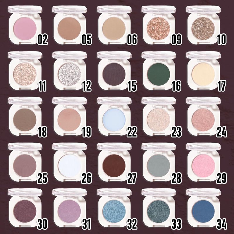 QIDSTERS Plum Matte Single Eyeshadow, Lightweight Blendable Mini Eye Shadow for Older Women, Monochrome Eyeshadow Palette Makeup Pigmented Waterproof, Vegan & Cruelty-Free, 30