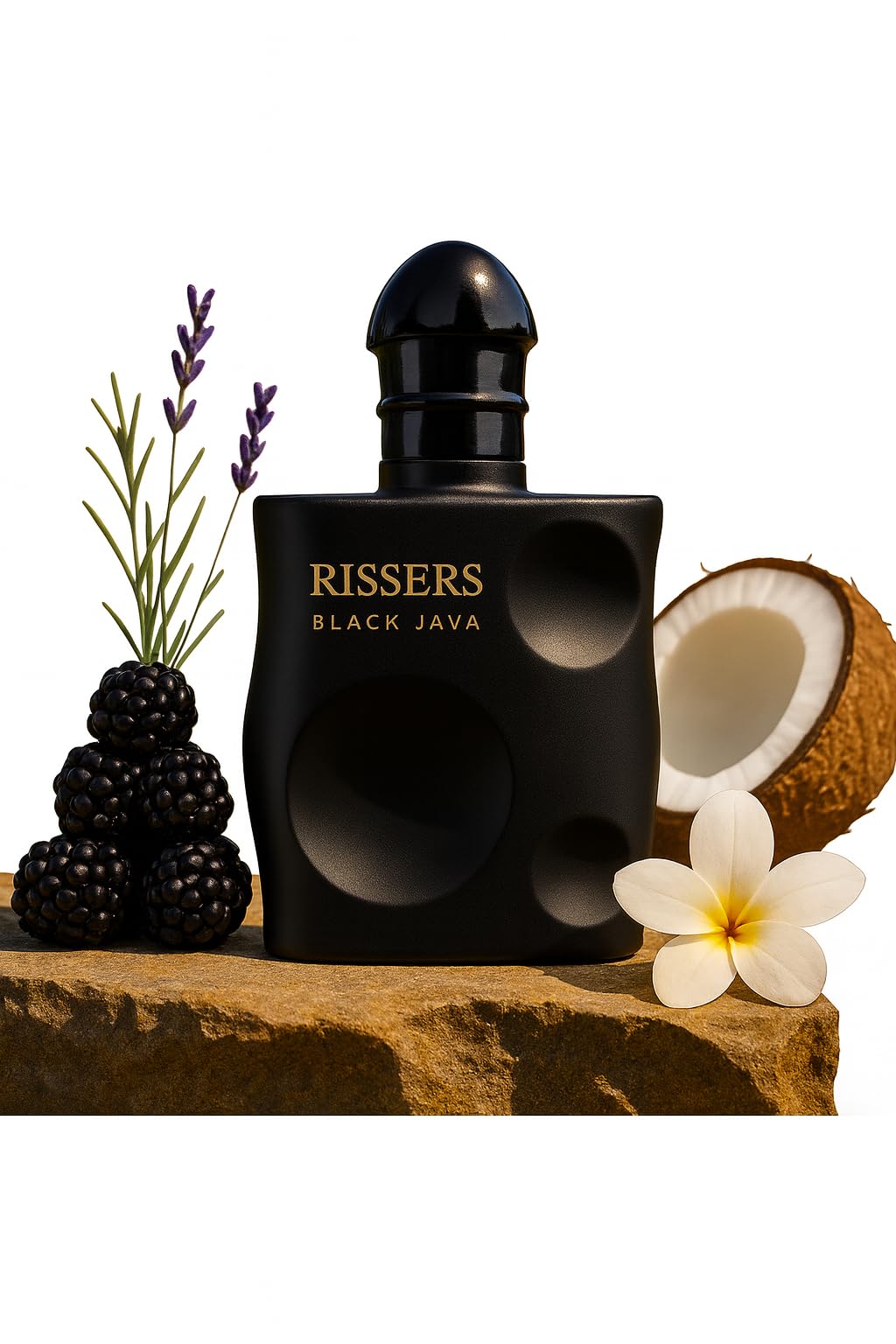 Men's Luxury Perfume in Elegant Matte Black Glass Bottle, Premium Fragrance Cologne for Men (50ml)