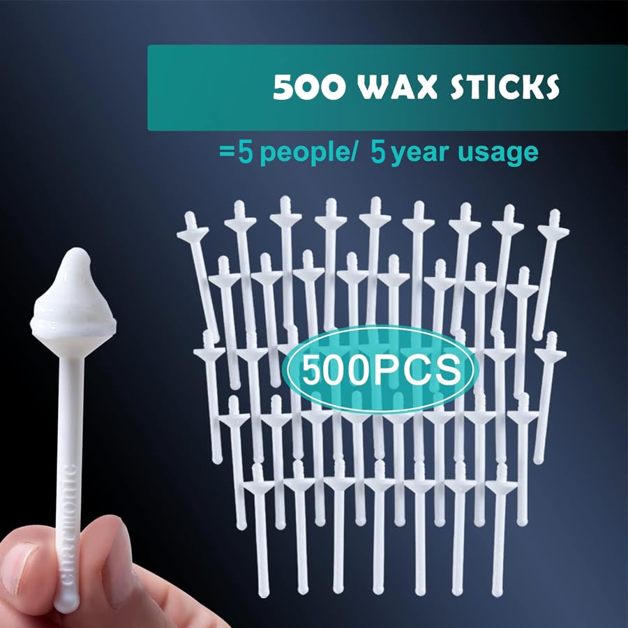 Nose Wax Kit - 500 Pcs Wax Sticks for Nostril Cleaning & Hair Removal | Ideal for Men & Women