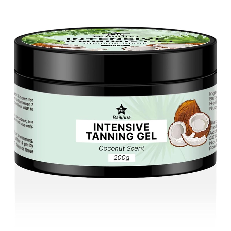 Tanning Accelerator Gel - Coconut Scented Tanning Cream for Deep, Radiant Color | 8 oz