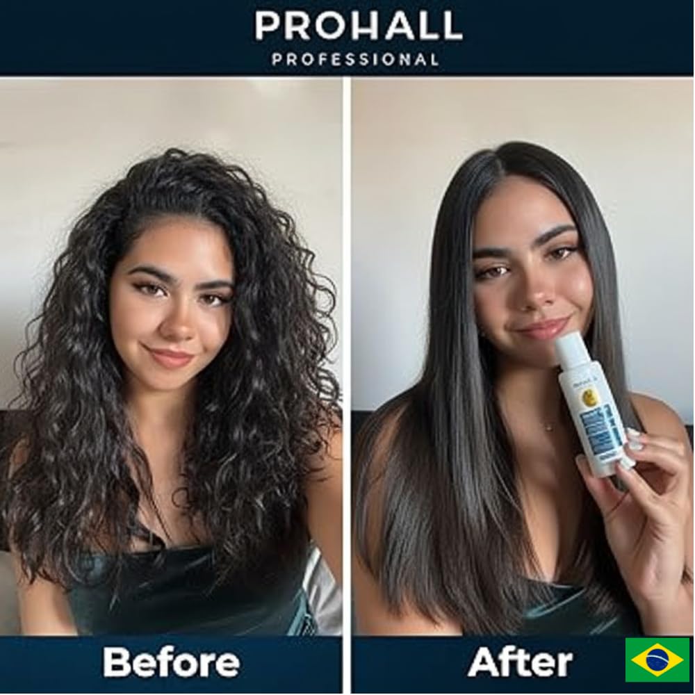 Brazilian Keratin Treatment Blowout Complex-PROHALL SELECT ONE -Formaldehyde Free Keratin Hair Treatment at Home-Queratina Brasileña Keratina Para Alisar el Pelo Sin Formol