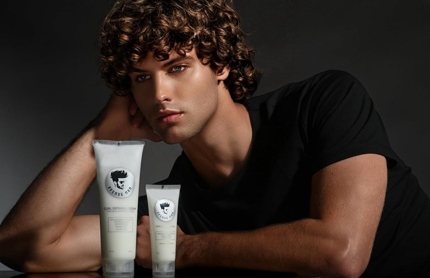 Avenue Man Curl Defining Cream - Unscented Extra Firm Defining Curl Cream for Men with Keratin, Acai & Herbal Extracts - Humidity Resistant, Lightweight Texture - Curly Hair Products for Men