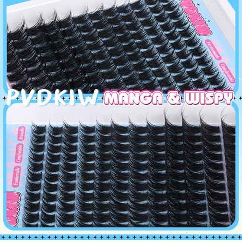 Volume Lash Clusters Wispy Eyelash Clusters C Curl Cluster Eyelash Extensions 10-18MM DIY Lash Extension 144Pcs Reusable False Eyelashes