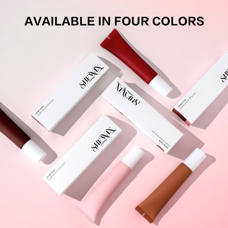 Tinted Lip Butter Balm - Vegan Lip Balm for Instant Moisture, Shine & Hydration - Sheer-Tinted, Soothing Skincare (Vanilla)