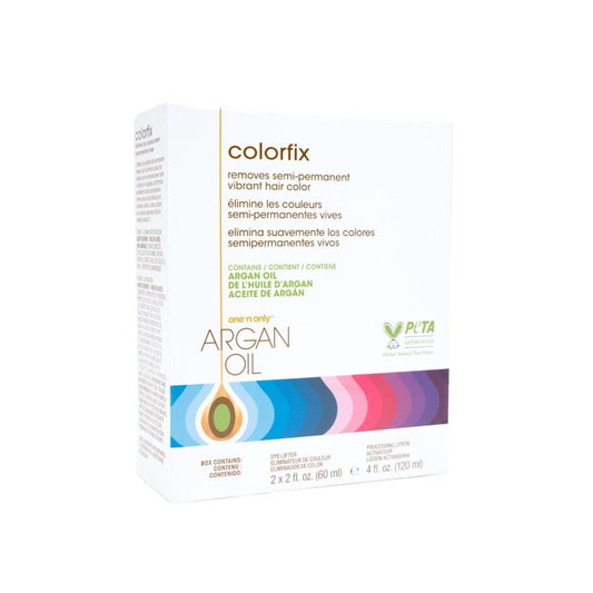 One 'n Only Colorfix Semi Permanent Hair Color Remover Kit - Professional Hair Dye Remover With Argan Oil - Provides Targeted Color Correction for All Types - Cruelty Free Formula (1 Kit)