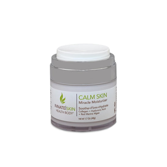 Innate Skin Calm Skin Face Moisturizer with Hyaluronic Acid, Collagen & Red Marine Algae 1.7oz Air Pump
