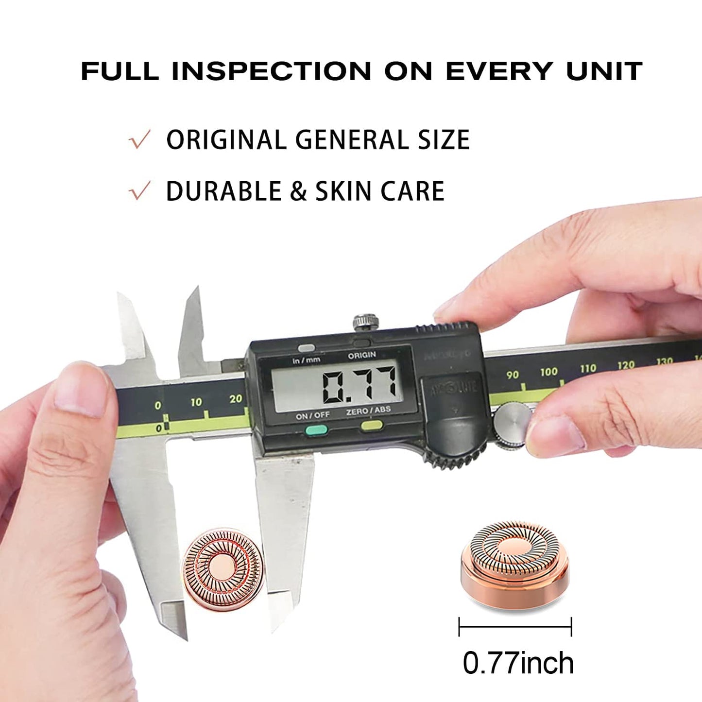 tuokiy Replacement Heads for Flawless Gen 2, Double Ring, 6-Pack