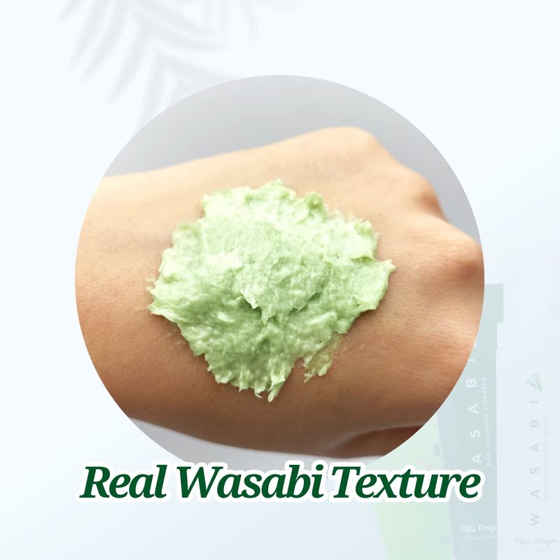 Wasabi Noni Soothing Cleanser - pH 5.5 Gentle Gel for Sensitive & Oily Skin | 3.38 fl. oz. Vegan Korean Facial Cleanser