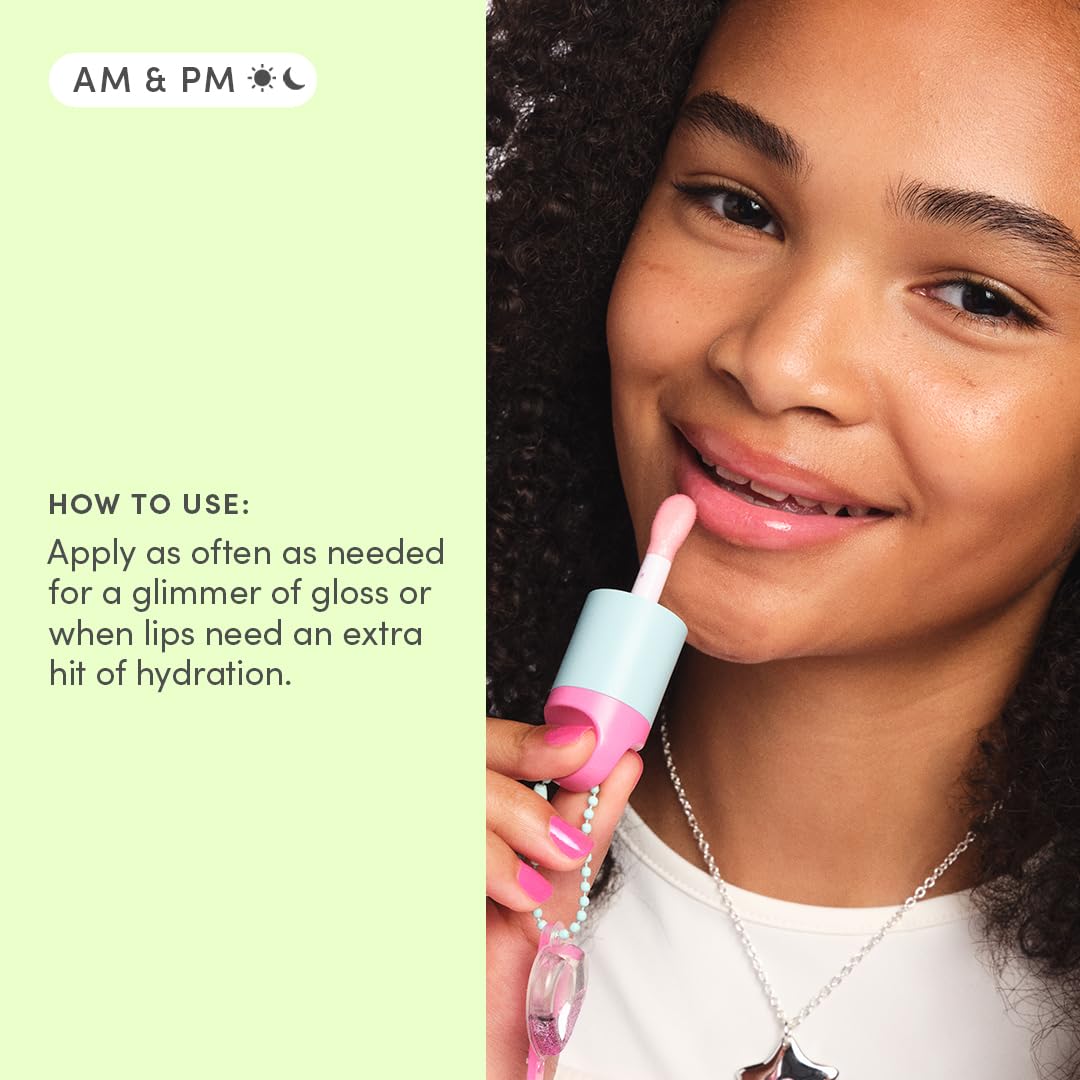 Evereden Happy Kids Skin & Lips Routine - Multi-Vitamin Face Wash & Face Cream Peach & Tinted Lip Oil Sakura Pink Set - Clean & Vegan Skin Care for Kids 3+ - Moisturizing, Nourishing, & Protective