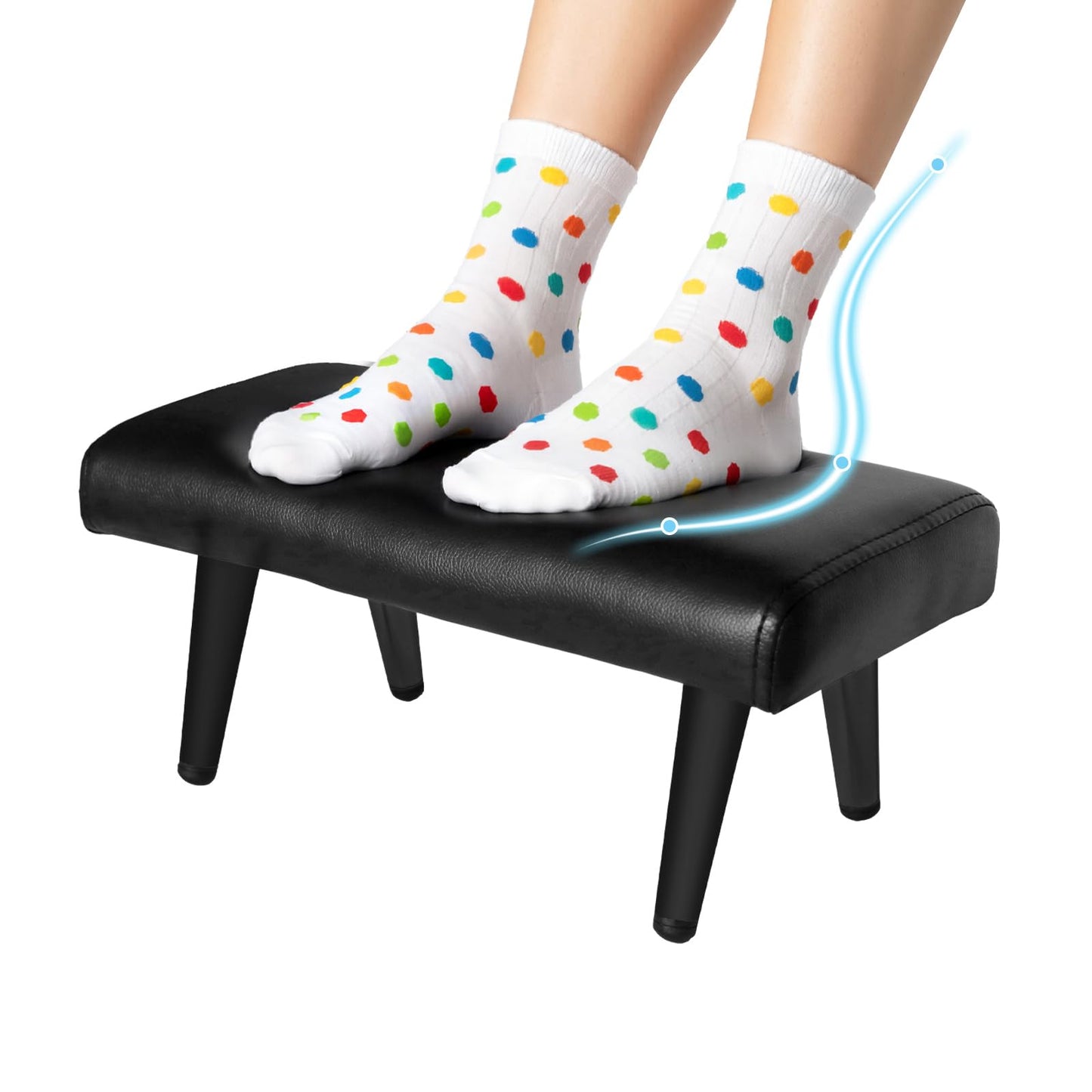 TONESLY Waterproof Stool Foot Rest & Ottoman,1-Pack,Ergonomic Non-Slip Foot Ring,Universal Replacement for Salon Barber Spa Chairs