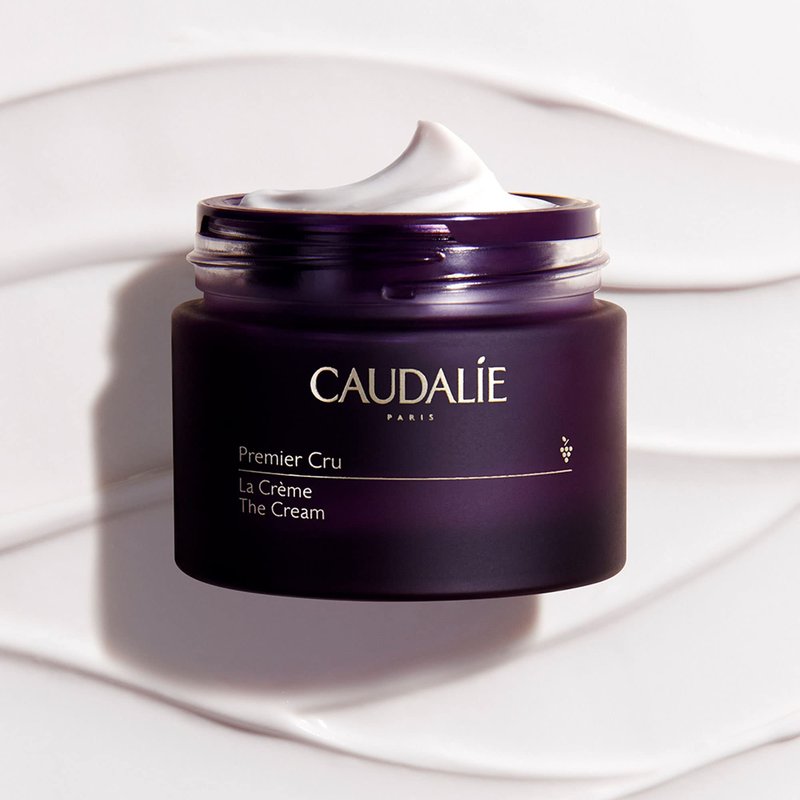 Caudalie Premier Cru Anti Aging Face Cream Moisturizer with Hyaluronic Acid, Refillable 1.6 oz