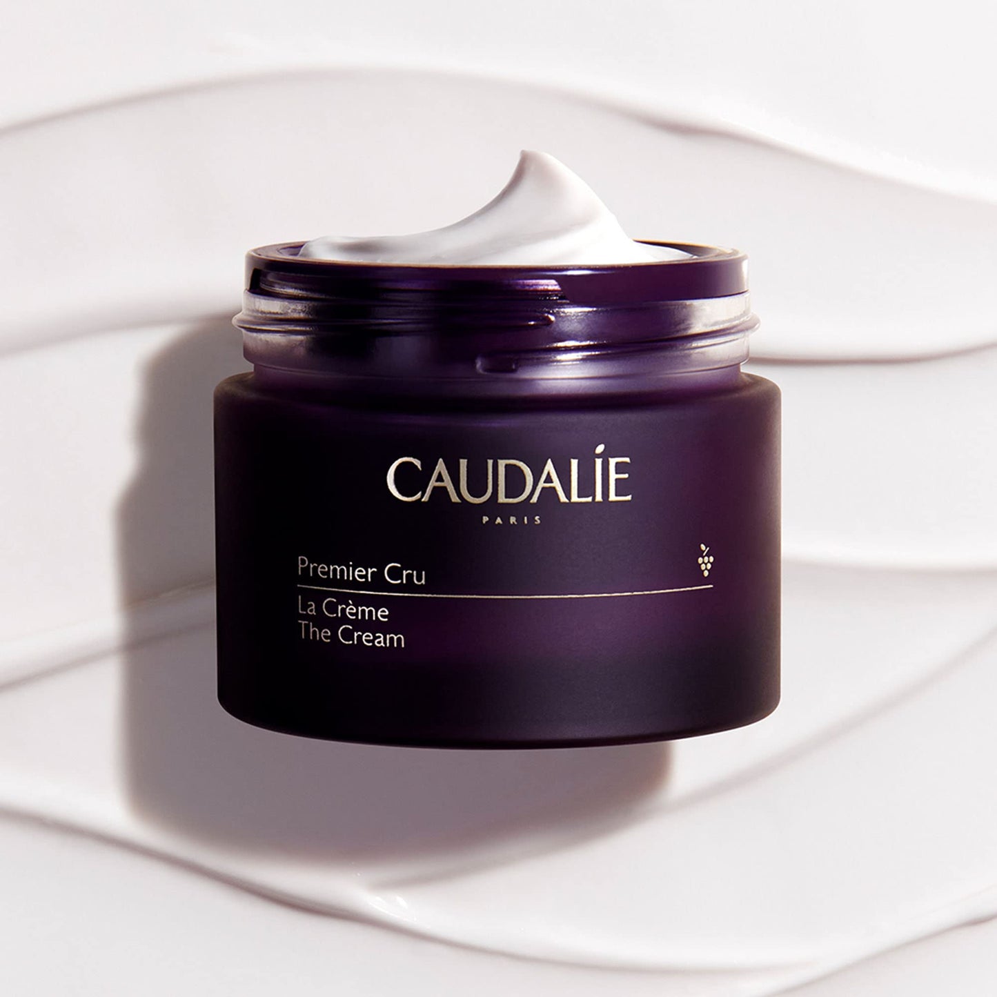 Caudalie Premier Cru Anti Aging Face Cream Moisturizer with Hyaluronic Acid, Refillable 1.6 oz