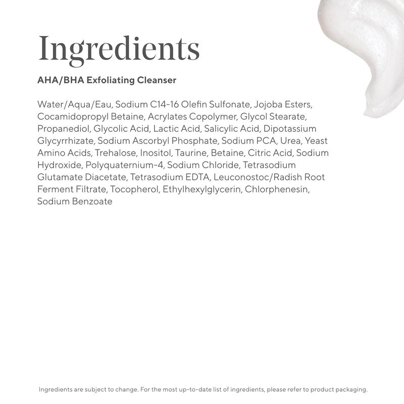 Murad AHA/BHA Exfoliating Cleanser - Triple-Action Cleansing Exfoliator with Salicylic, Lactic, & Glycolic Acids - Creamy Face Wash Removes Dull, Dry Skin for Smoother, Softer Skin