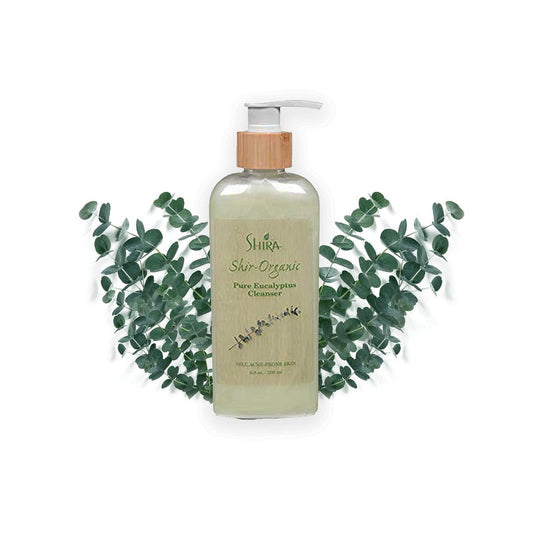 Shira Shir Organic Eucalyptus Cleanser Hydrating Facial Cleanser for Normal to Oily Skin. Antibacterial Acne Cleanser with Eucalyptus (200 ml)
