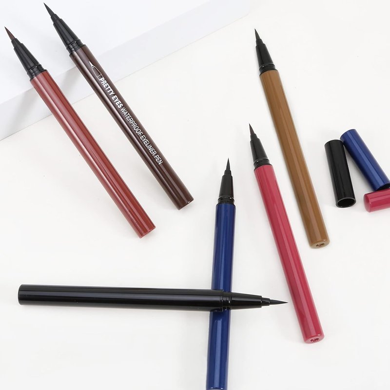 Liquid Eyeliner Pen Set - Matte Precision Tip for Bold Eye Makeup | Long-Lasting & Smooth Application