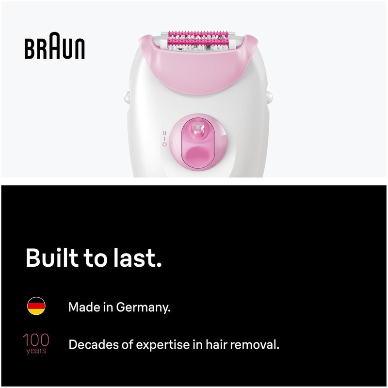 Braun Silk-epil 3 Epilator - Women's Hair Removal Device, Shaver & Trimmer | Smooth Skin Solution