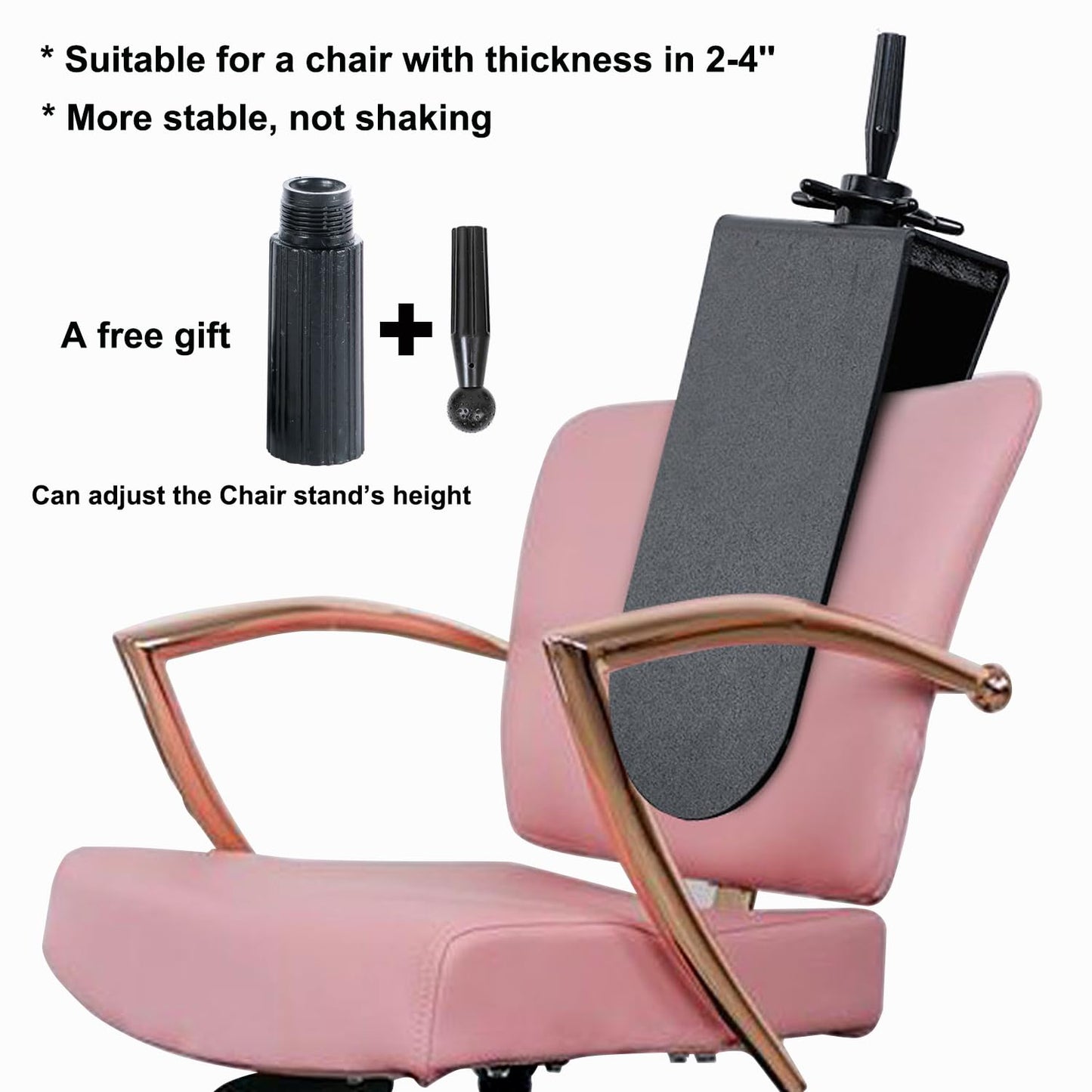 poipoilu Mannequin Clamp Stand for Chair, Mannequin Head stand for Hairdresser Practice Braiding Hair Styling with Clamp stand (1 Pack)