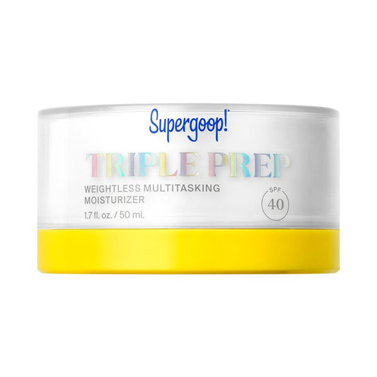 Supergoop! Triple Prep Weightless Multitasking Moisturizer SPF 40 Face Sunscreen - 1.7 fl oz - Hydrates & Protects Skin - Helps Filter Blue Light - Non-Comedogenic - For Normal to Oily Skin Types