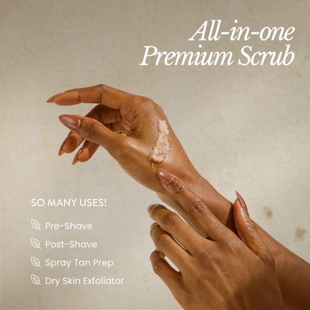 Bare Botanics 3-Piece Sea Salt Body Scrub Gift Set Natural Exfoliator