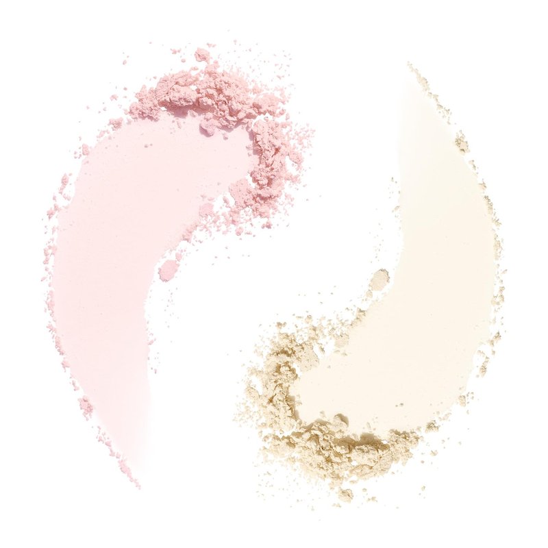 Morphe Totally Set Mini Brighten & Set Setting Powder Duo - Lightweight, Talc-Free Powder for Face Makeup Natural Finish - Minimizes Shine for Up to 24HR - Translucent (2 Count)