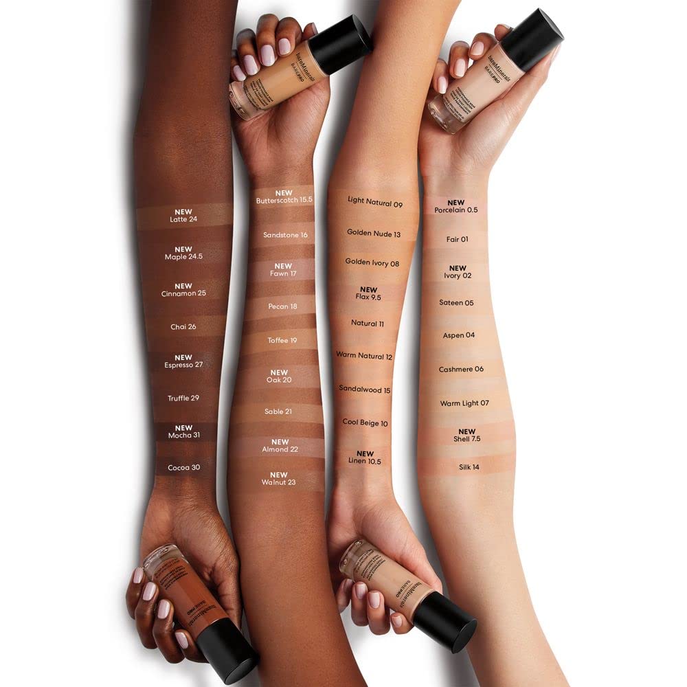 bareMinerals BAREPRO Matte Liquid Foundation, SPF 20, Golden Nude, 1 oz