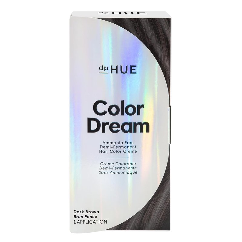 dpHUE Color Dream Dark Brown - Ammonia-Free Demi-Permanent Hair Color | Lasts 16 Washes, Boosts Shine