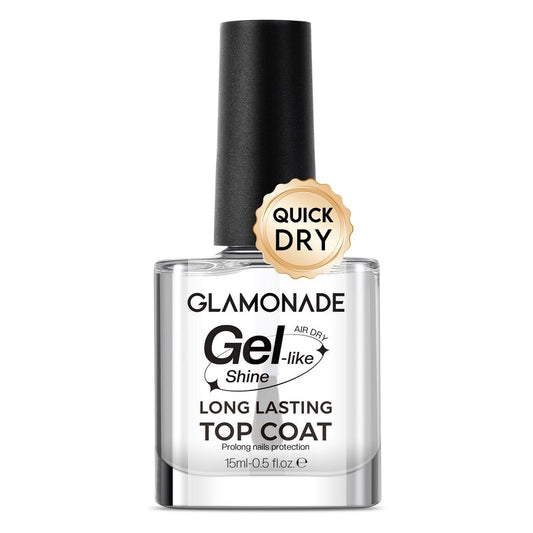 Aurora Top Coat nail polish: Glitter Shimmer Smooth Pearlescent Iridescent Unicorn Finish Subtle Air Quick Dry Long Lasting Glossy Clear Top Coat for Women Girls All Types Color Nail Art Coverage