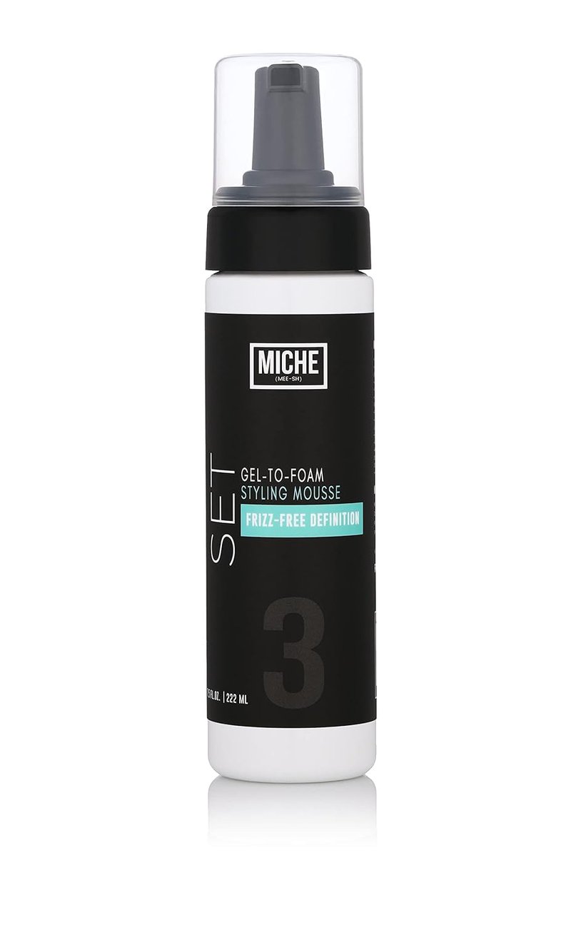 Miche Beauty Gel to Foam Mousse - Lightweight Styling Foam for All Hair Types | 7.5 fl oz, Long-Lasting Hold & Frizz Control