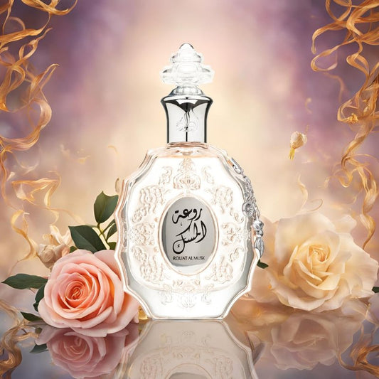 Lattafa Perfumes Rouat Al Musk for Unisex Eau de Parfum Spray, 3.40 Ounces / 100 ml (Pack of 2)