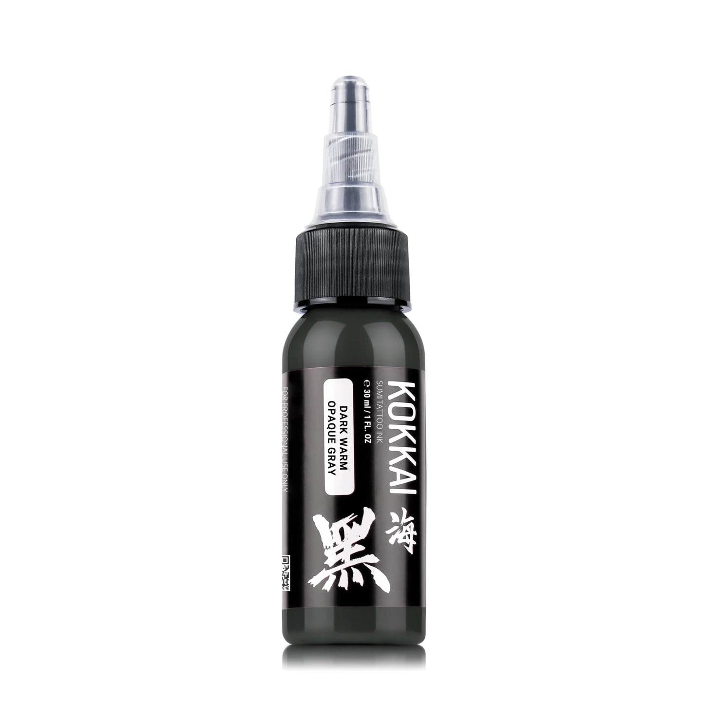 Kokkai Sumi Warm Opaque Gray Tattoo Ink Set, Premium Quality, Precision Medium Viscosity, Rich Hue, Quick Healing, Acrylic-Free, Water-Based, Ready-to-Use Ink for Precision Tattooing (Set of 5, 1 oz)