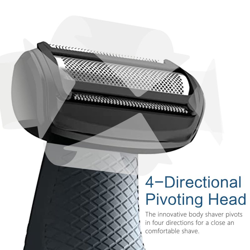 Philips Norelco BG5000 Replacement Heads - Compatible Foil Blades for Bodygroom Trimmer | 3 Pack