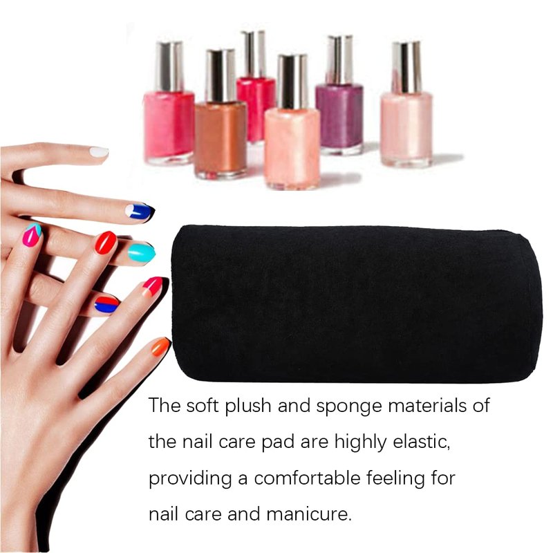Watris Veiyi Soft Sponge Manicure Nail Hand Rest Cushion, Nail Art Table Holder Pad, Arm Rest Pillow for Ladies Girls Manicure, Detachable Washable Nail Salon Accessories Tools