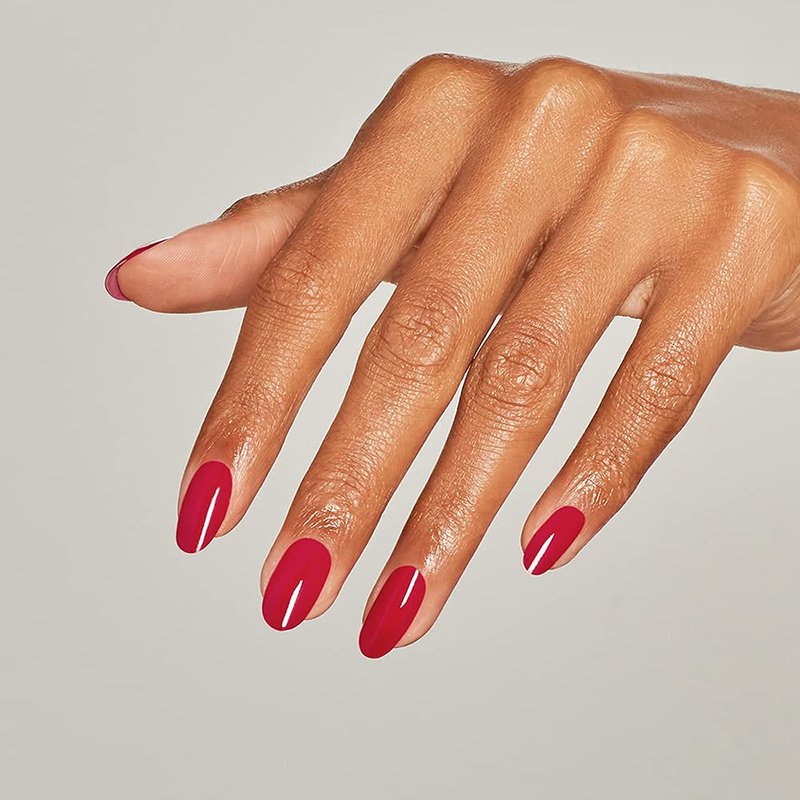 OPI Nail Lacquer Art Walk in Suzi's Shoes | Opaque Bright Red Crème Chip Resistant Nail Polish | Downtown LA Collection