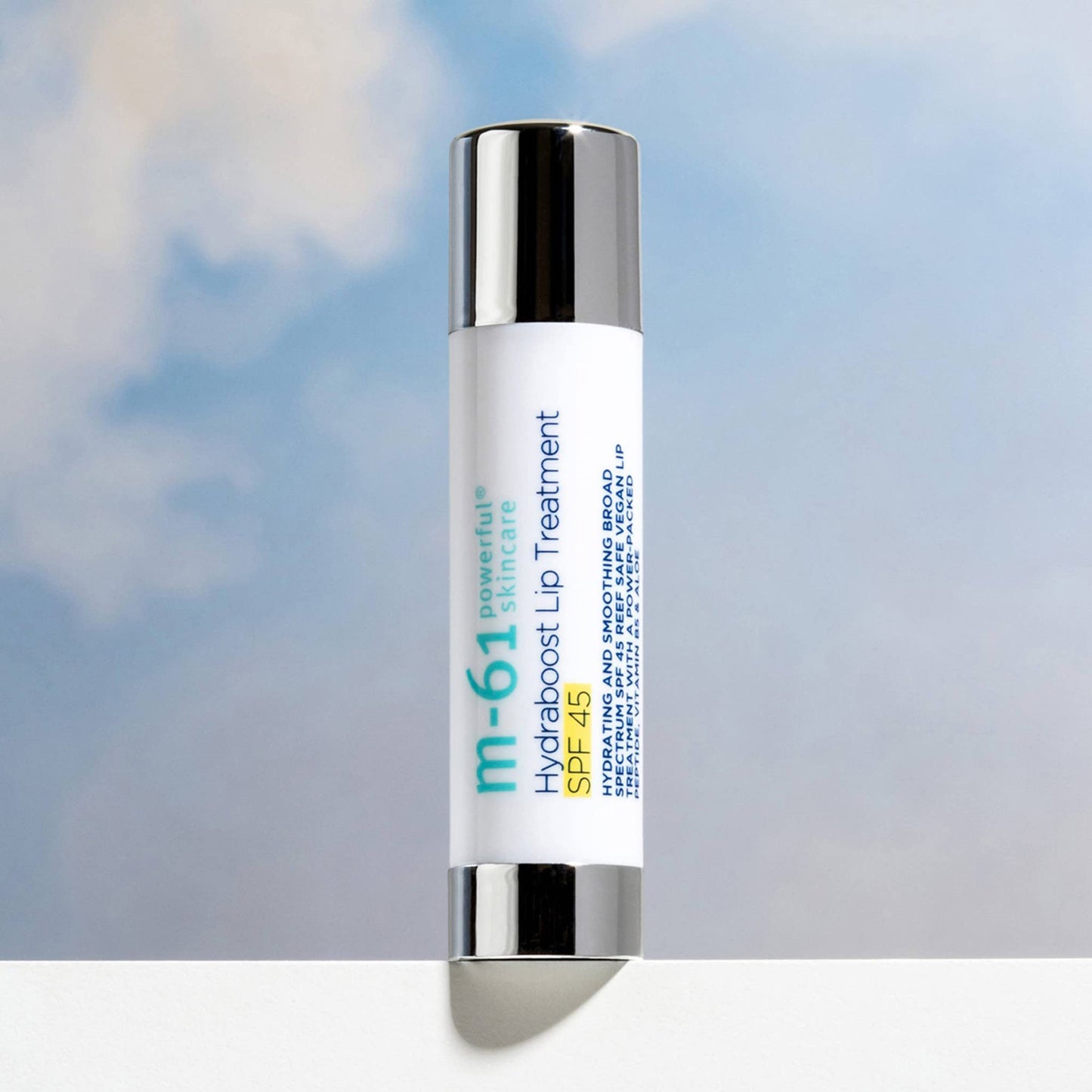 m-61 Hydraboost Lip Treatment | Hydrating, Smoothing, Vegan Lip Balm | Formulated with Aloe, Vitamin B5 & Peptides | Clear, Untinted, Bee Free | Mint Scent | Made in USA