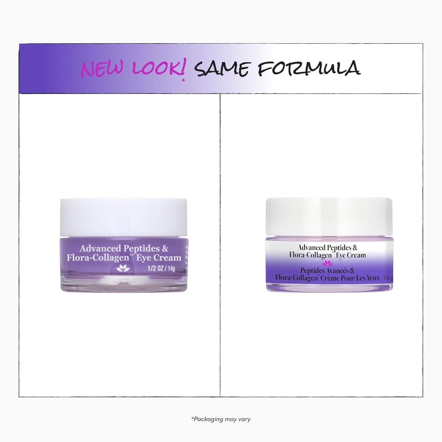 Advanced Peptides Eye Cream - Vegan Flora-Collagen for Firming & Hydrating - Natural Under Eye Treatment, 0.5oz